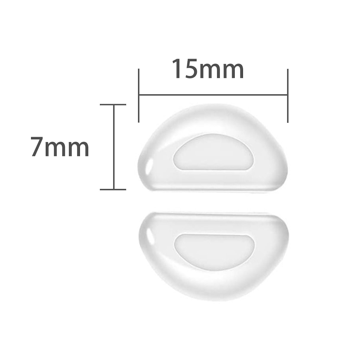 Nesebeskyttelse for briller 10 par Gjennomsiktig 1 mm