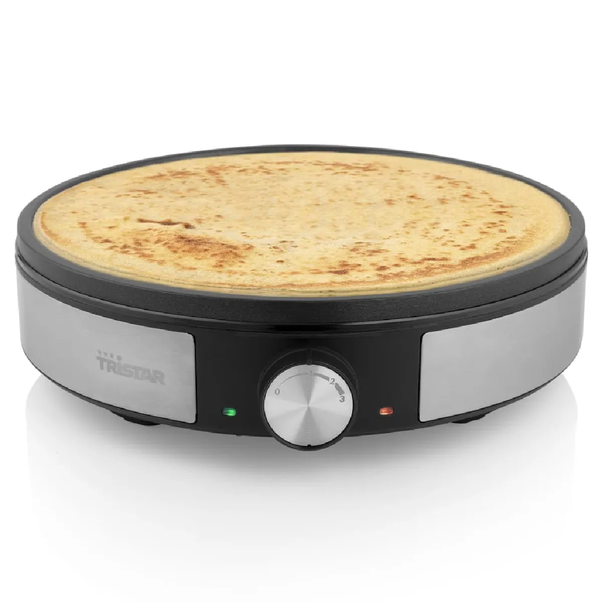 TRISTAR Crêpière BP-2638 1200 W - Noir/Argenté