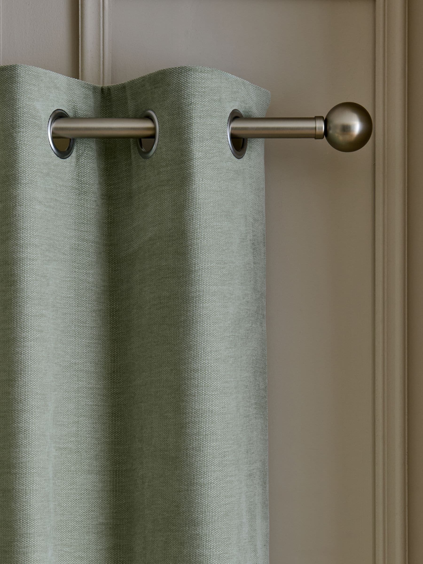 Fine Chenille Eyelet Curtains