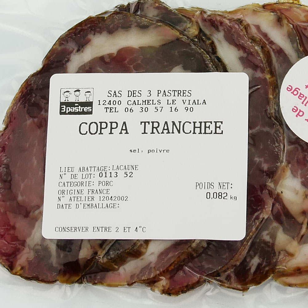 Coppa tranchée d'Aveyron sans nitrites