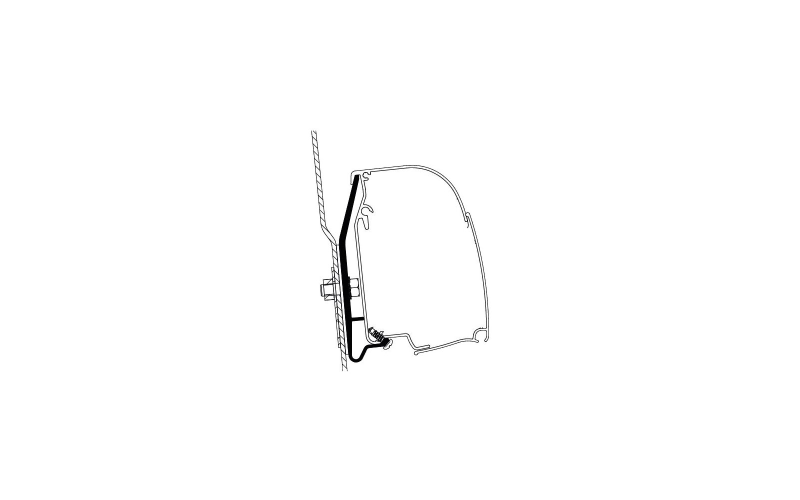 Thule Westfalia Nugget High Roof Markisenadapter Set