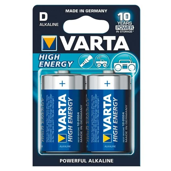 Piles LR20/D blister de 2   de               VARTA
