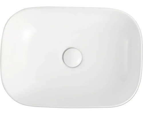 Jungborn opzetwastafel FOUR 46,5 x 33 cm hoogglans wit incl. keramische afvoerplug