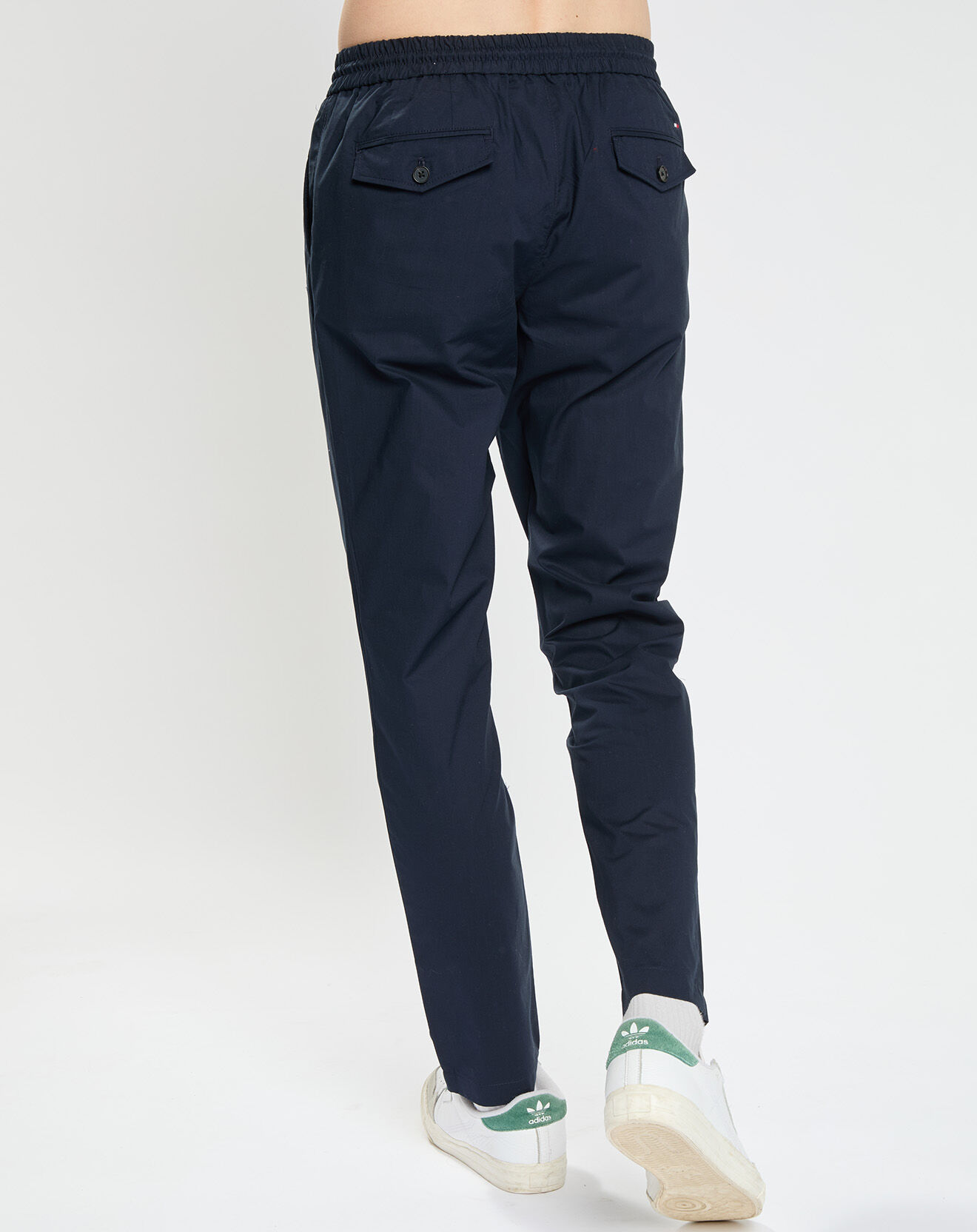 Tommy Hilfiger Pantalon chelsea en Popeline Papertouch bleu marine