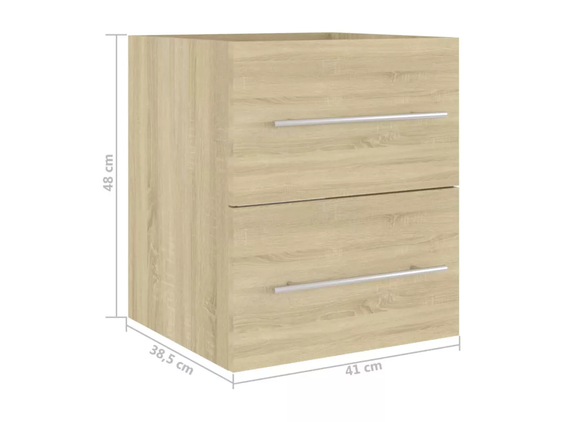 Armoire d'évier Chêne sonoma 41x38,5x48