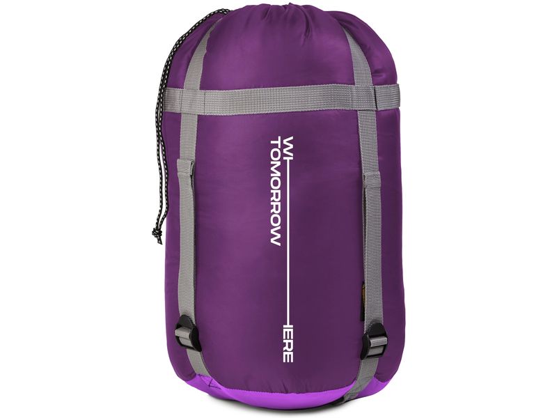 Where tomorrow Mumienschlafsack Polyester, Lila Schlafsack für eine Person