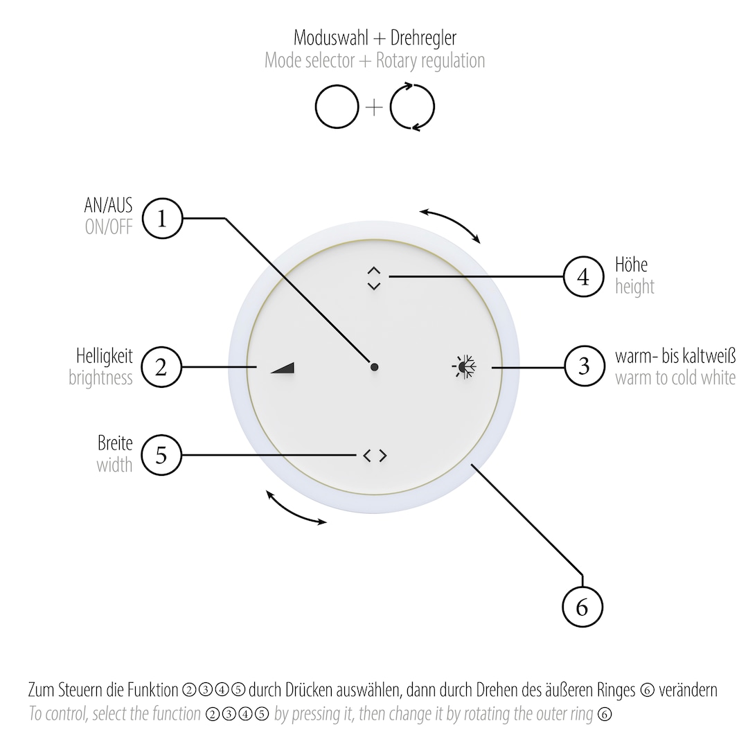 Paul Neuhaus LED Balkenpendel PURE-MOTO-RISE 3-flg grau eloxiert