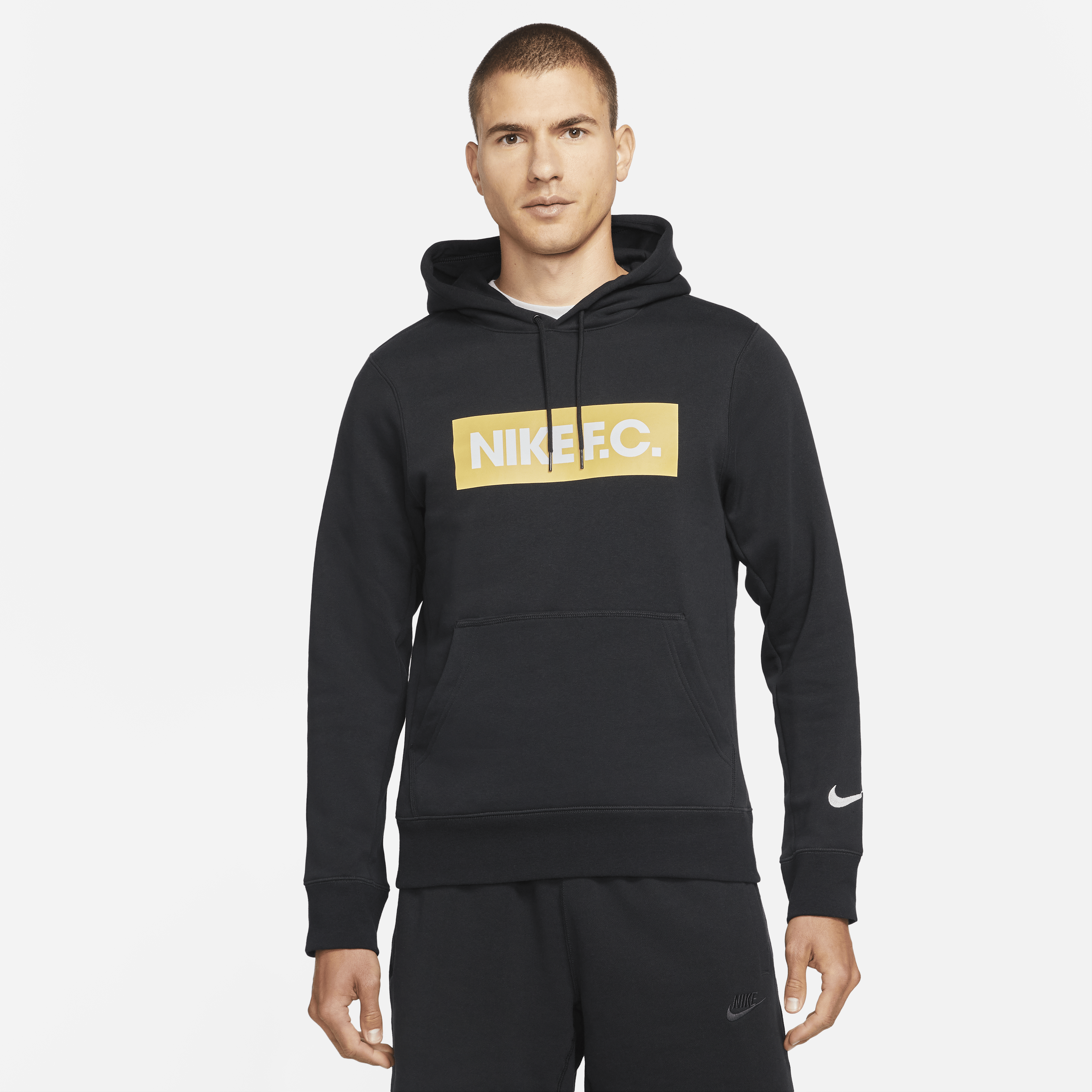 Nike F.C. Fleece Hoody Schwarz Gold F014