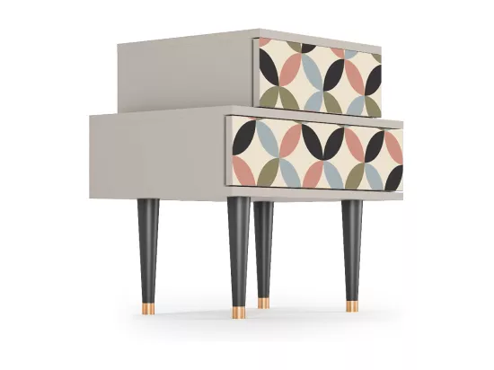 Table de nuit - 58х58х41 cm - NS1 - Butterfly Effect, Sable