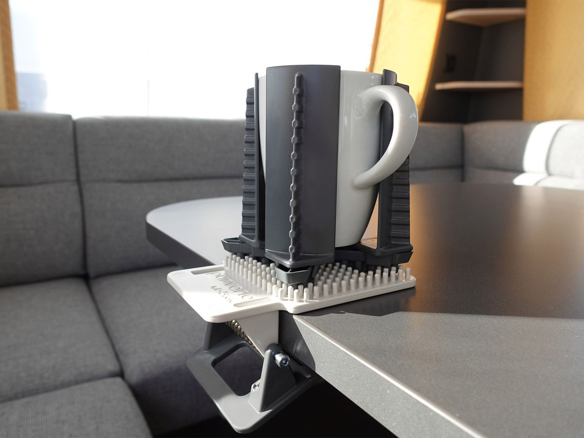Purvario flessenhouder/tafelclip