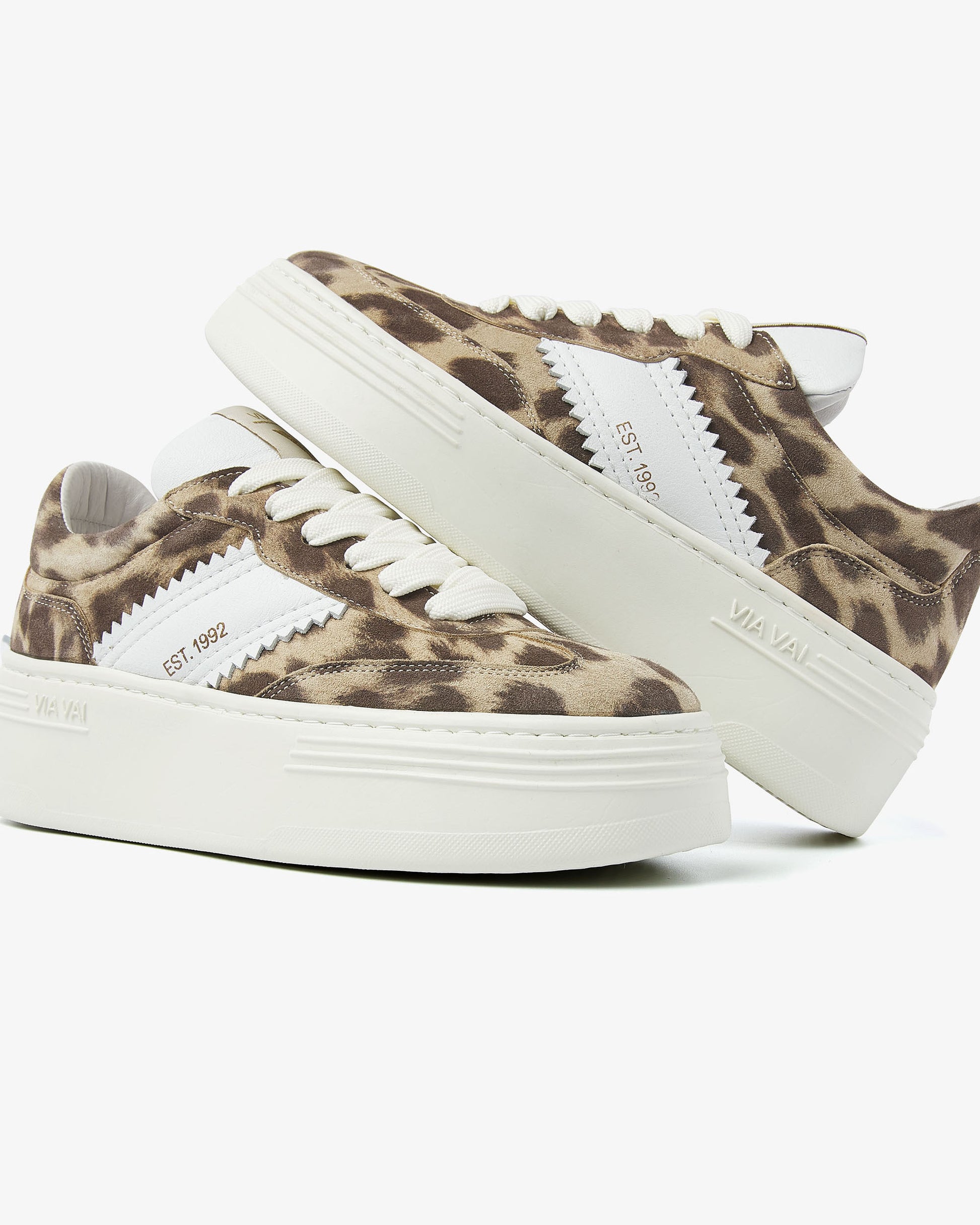 VIA VAI luipaardprint dames sneakers Isa Romi