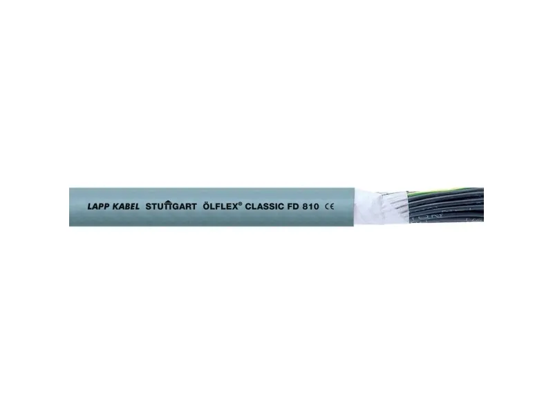 LAPP 26135/50 Slæbekædekabel ÖLFLEX® FD CLASSIC 810 12 G 1 mm² Grå 50 m