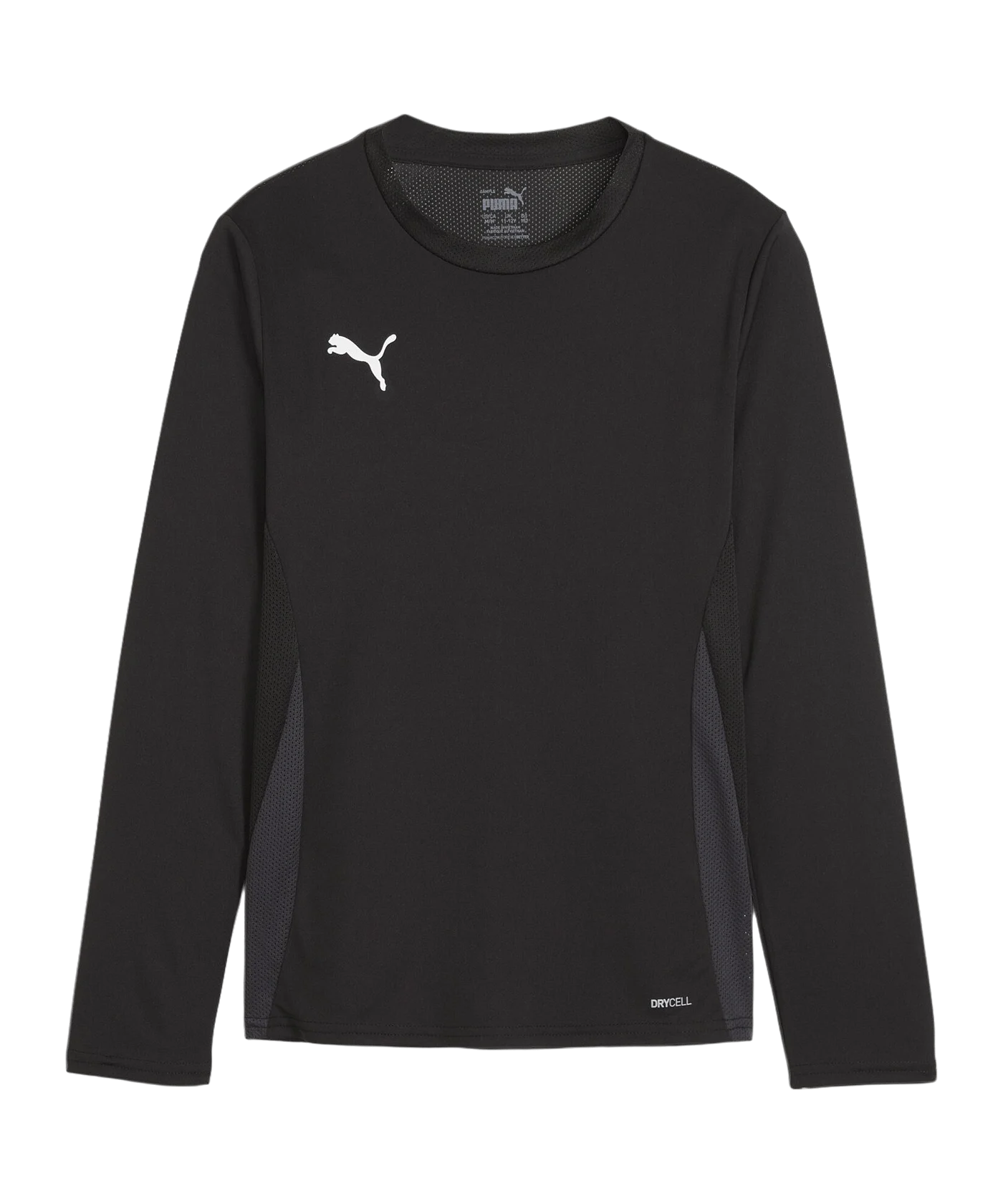 PUMA teamGOAL Trikot Langarm Kids Schwarz Weiss F03