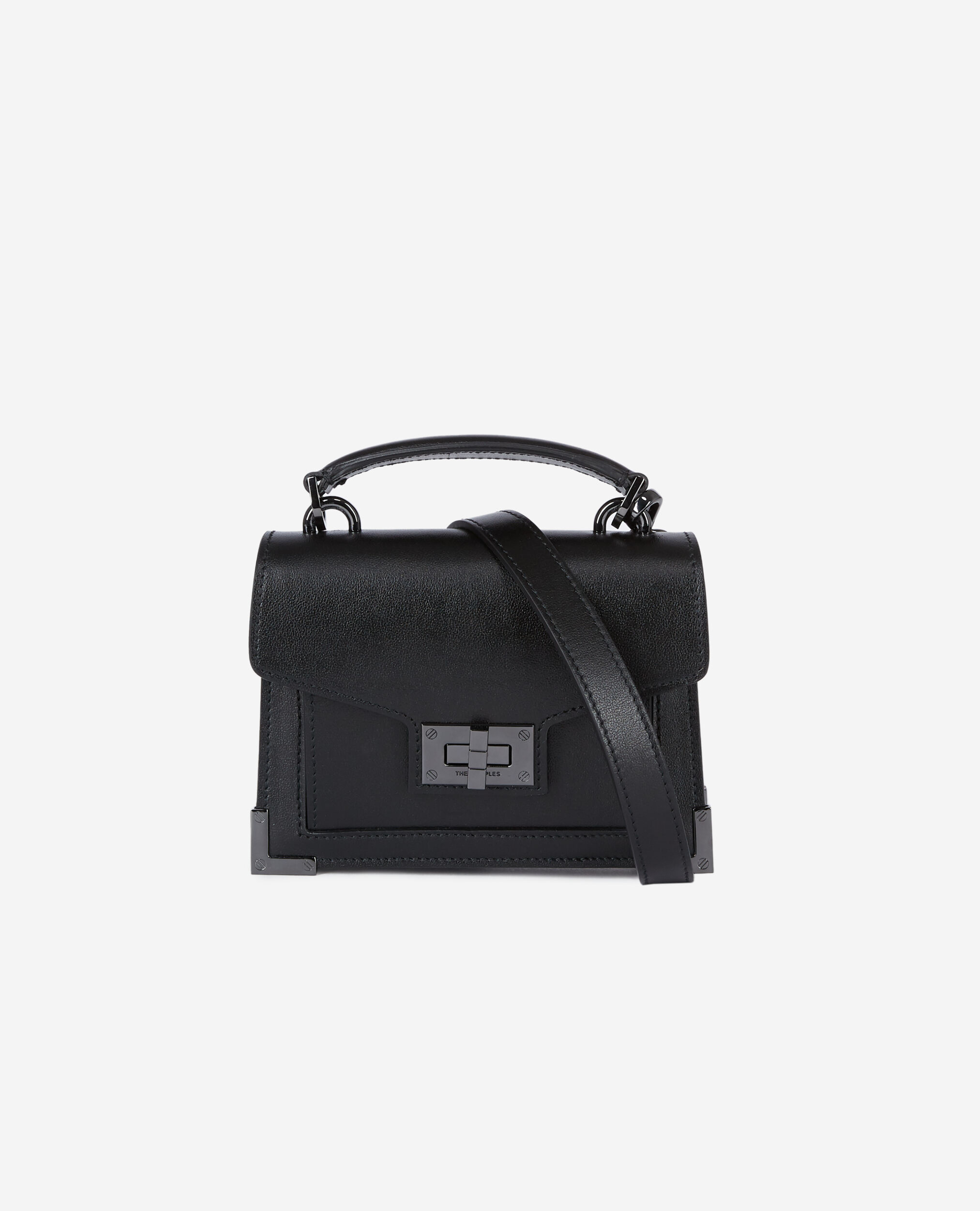 Sac Emily nano en cuir noir