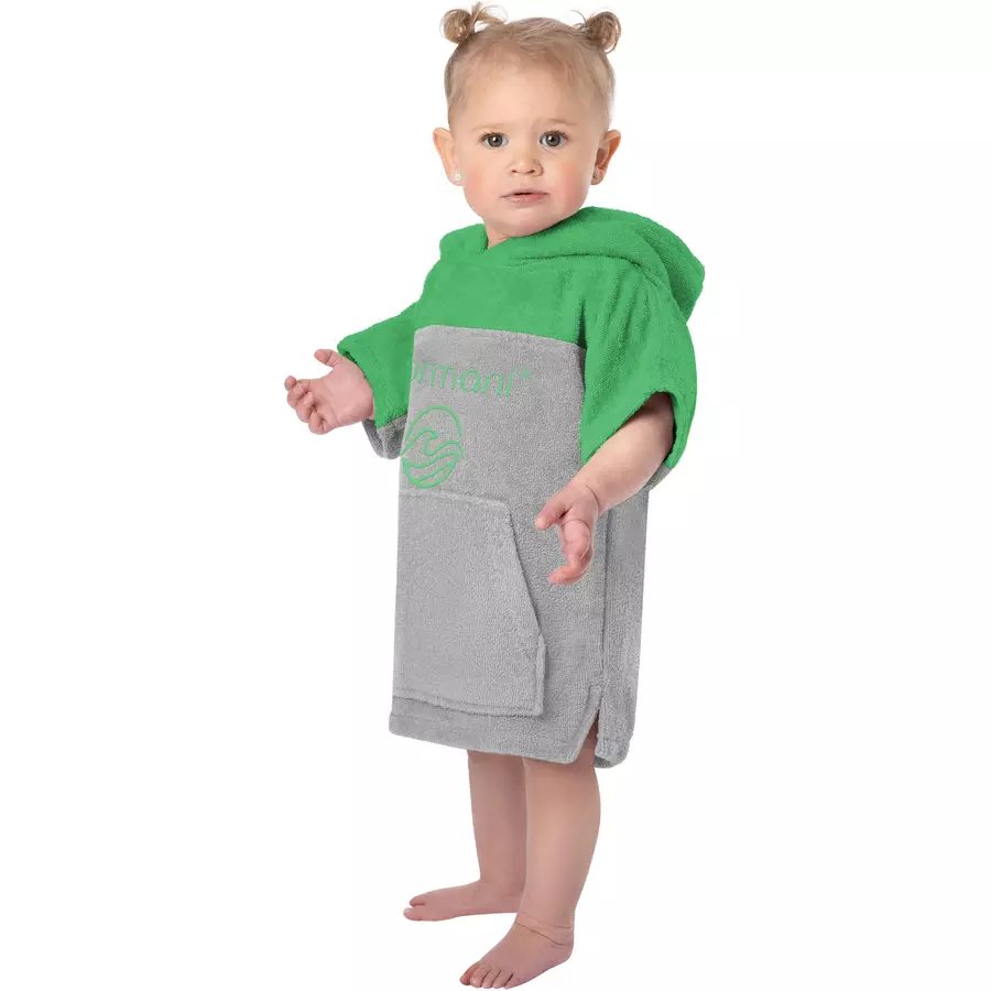 normani Kinder Badeponcho Puwai Grün