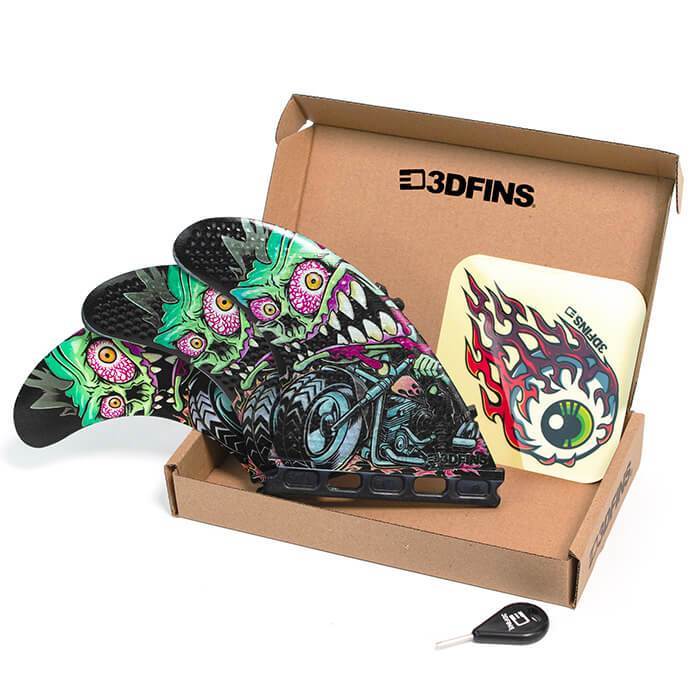 3DFINS Go Hard Rider - Thruster Futures - Medium