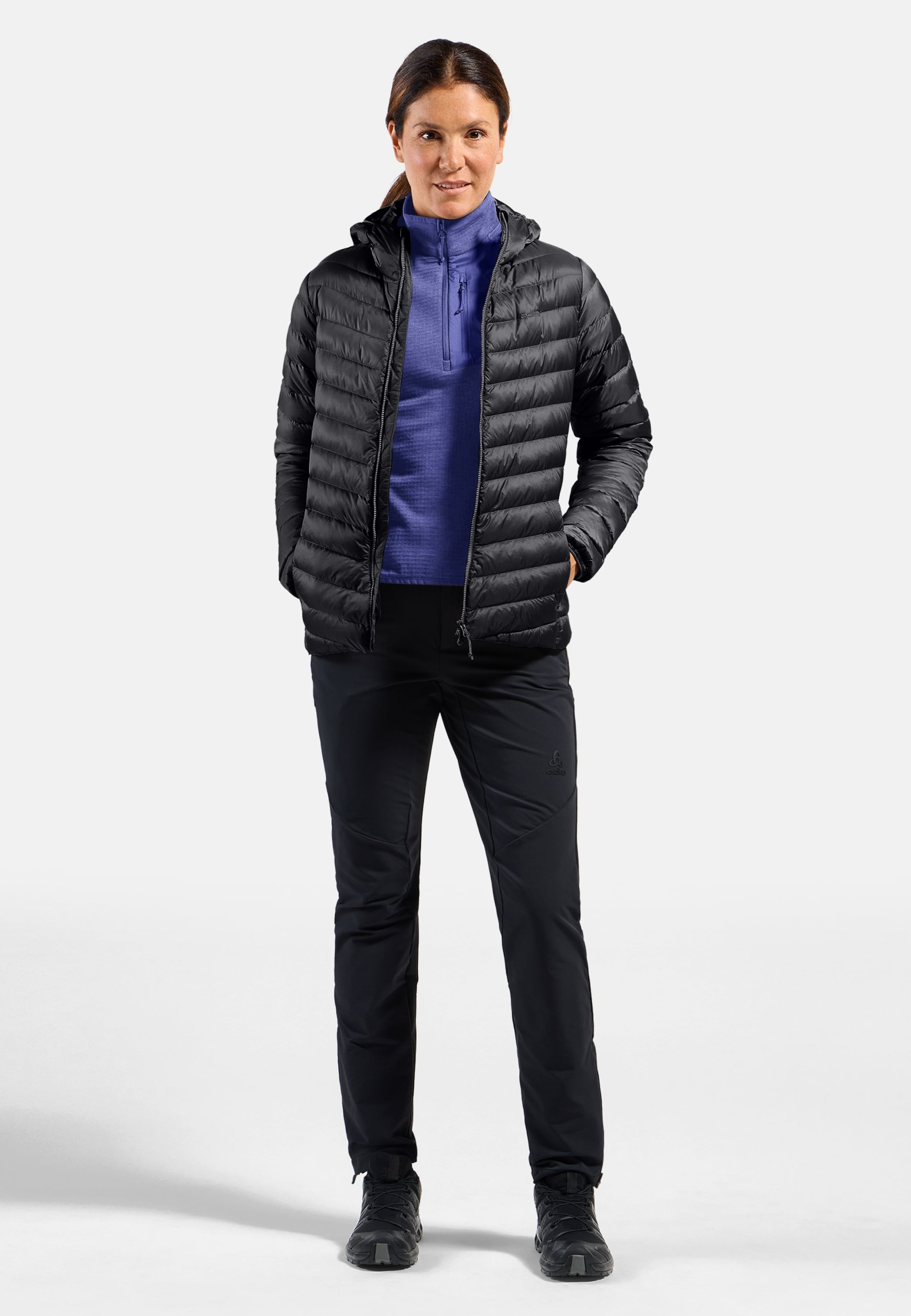 Ascent Mid Layer mit Halbreissverschluss in Skipper Blue