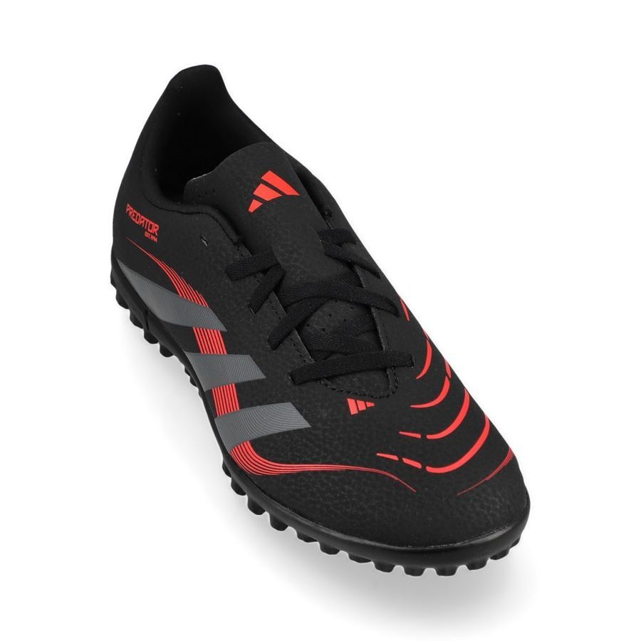 adidas Predator Club TF Stealth Victory - Noir/Gris/Lucid Red Enfant