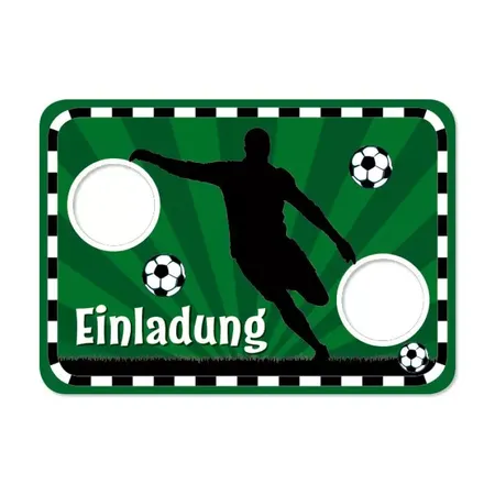 Lutz Mauder TapirElla Stanzkarte Einladungs-Set, Fußball