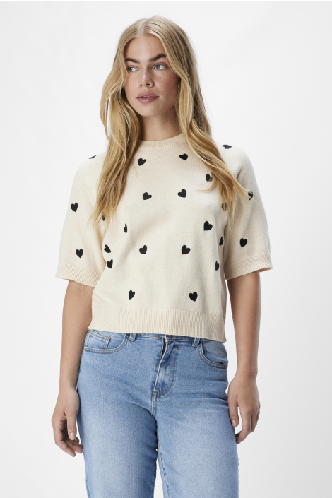 Object beige dames trui