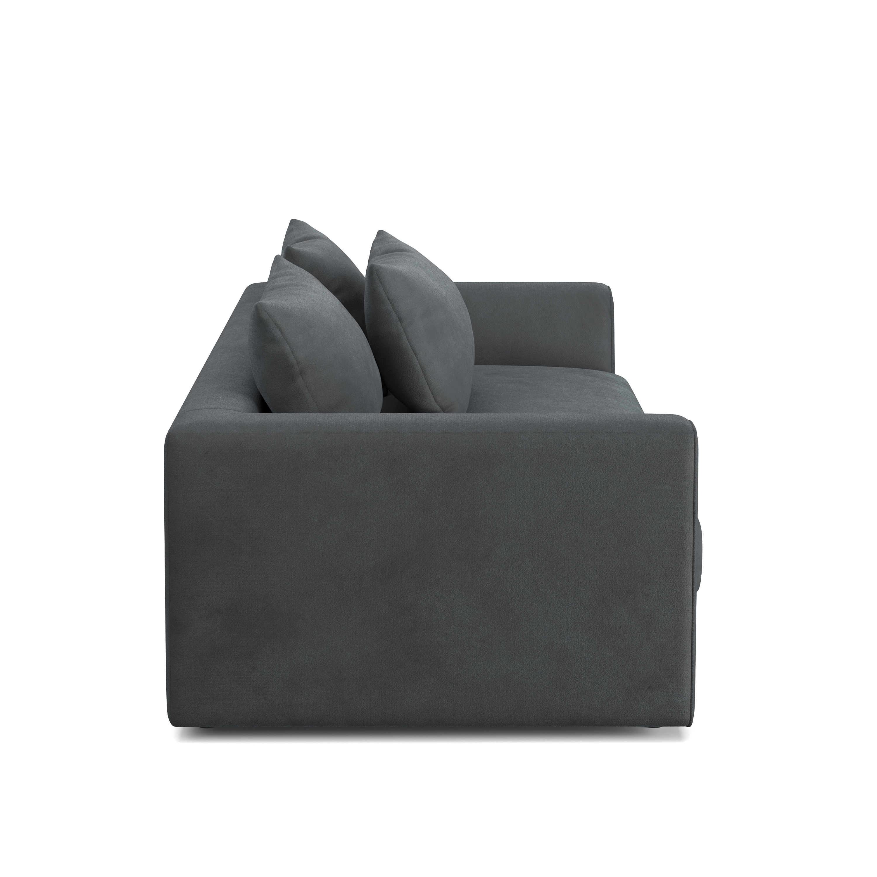 Bigsofa Samt ABBY anthrazit