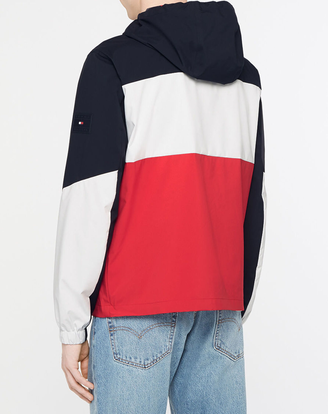 Tommy Hilfiger Blouson Technique Global Colorblock bleu/rouge/blanc