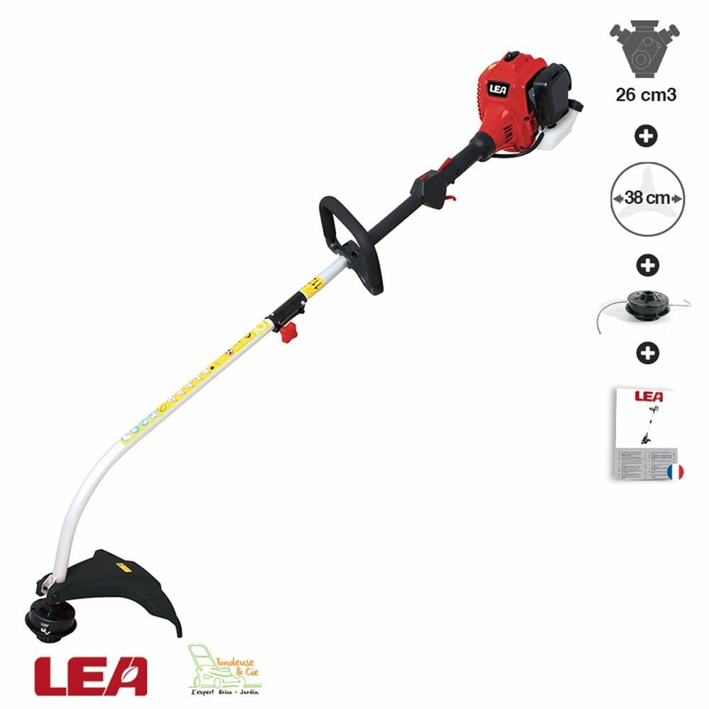 Coupe bordure rotofil thermique 26cm3 1cv poignée delta accessoires lea le24260dp