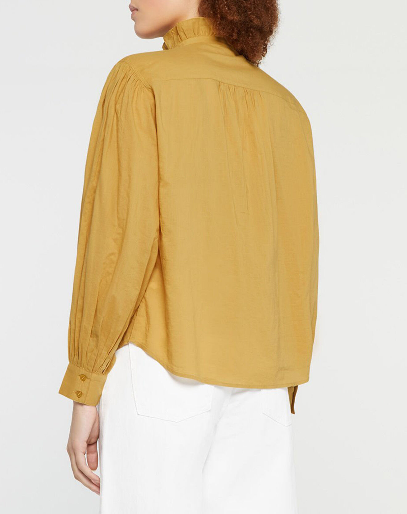 Galeries Lafayette Chemise en Coton Bio Paloma kaki clair