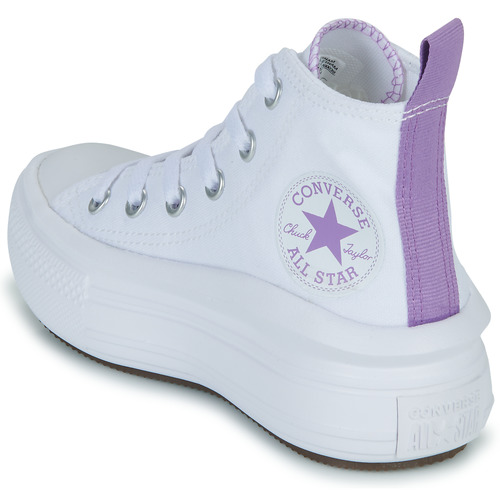 Converse - Chuck Taylor All Star Move Platform Foundation Hi - Blanc / Lilas