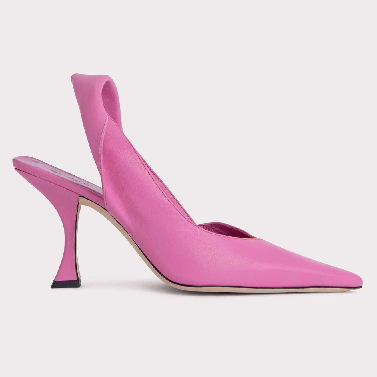 By Far Slingbacks en Cuir Yasha roses - Talon 9 cm