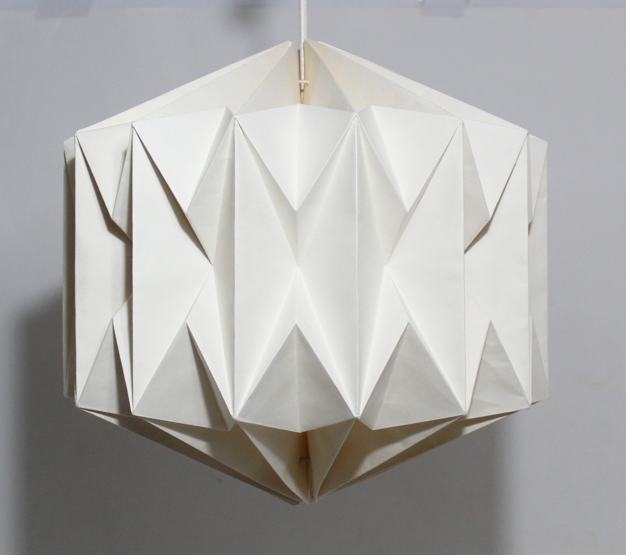 Papierlampe 'Origa', weiß, Ø 34 cm, H 31 cm von fischer's lagerhaus