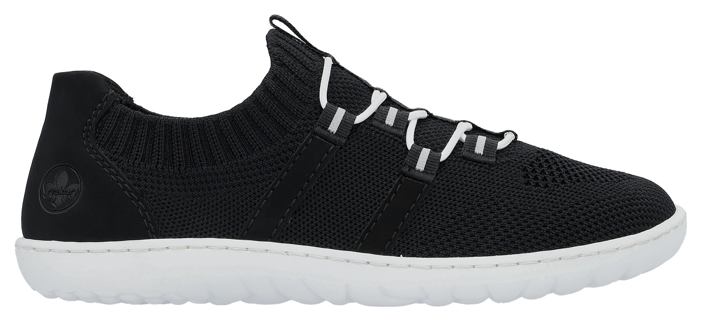 Rieker Slip-On Sneaker »Barfussschuh«  , Slipper, Freizeitschuh, Halbschuh mit elastischem Strickschaft