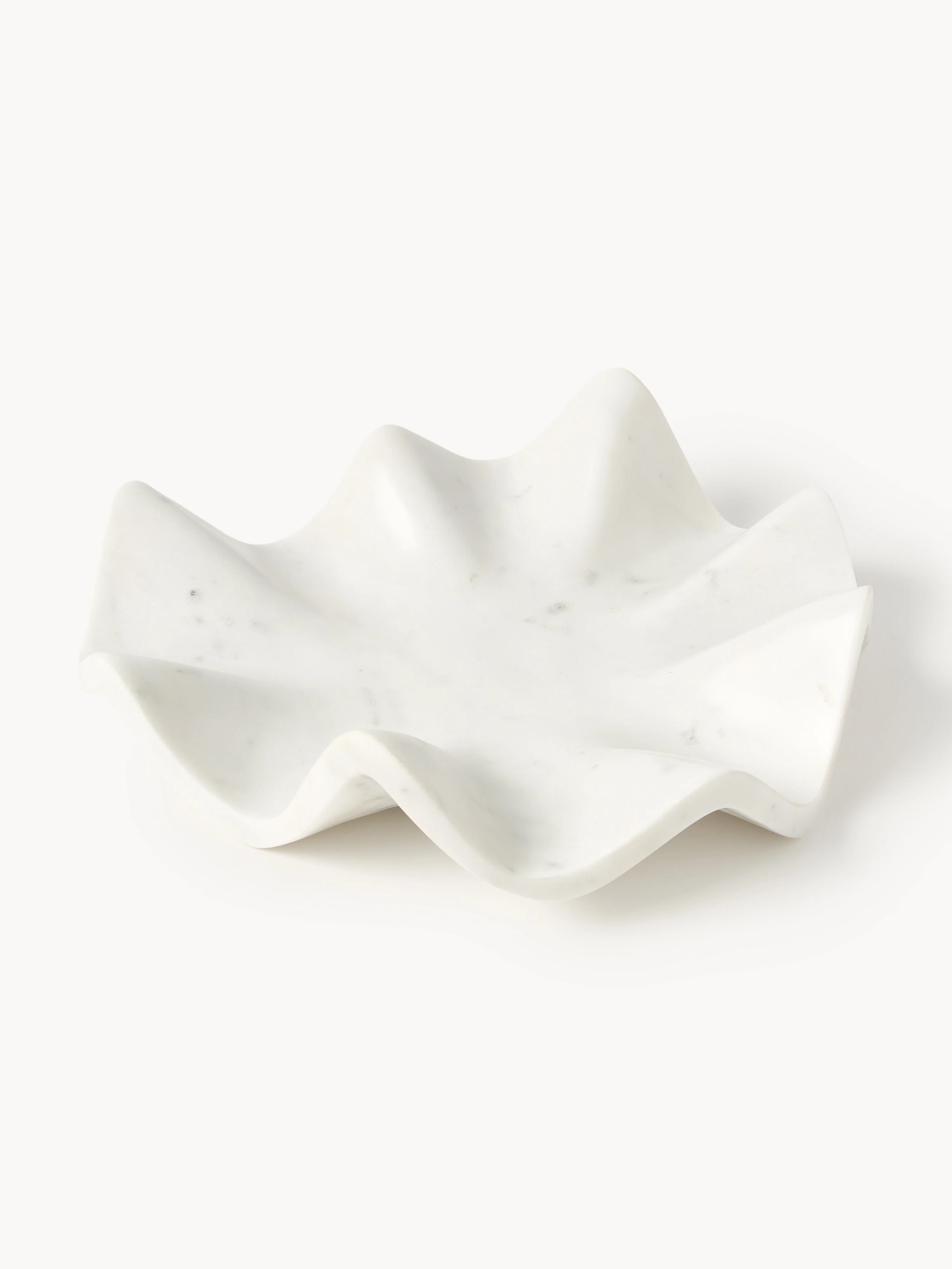 Handgemaakt decoratief dienblad Gaia van marmer, Ø 30 cm
