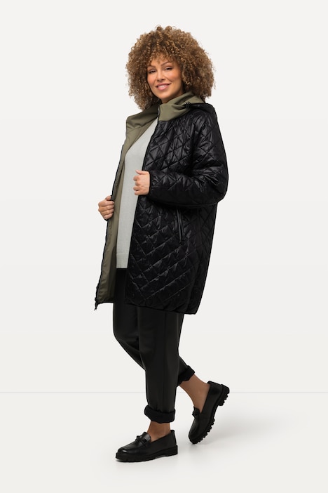 HYPRAR Wende-Steppjacke, Reflektor, 2-Wege-Zipper