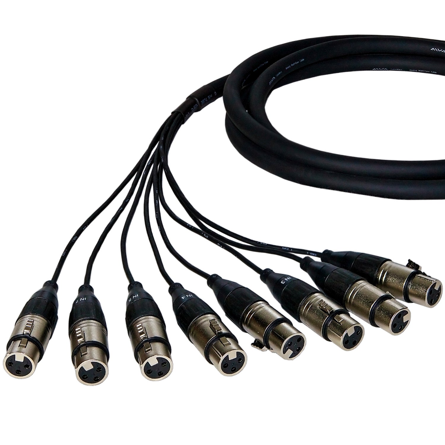 Alva AI25-8X3 Premium Analog Cable: 8x XLR-female -> D-sub25 3m