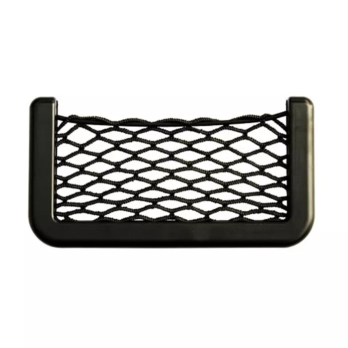 (2er Set) Selbstklebende Netz Tasche KFZ Organizer Kofferraum Aufbewahrungstasche - Schwarz