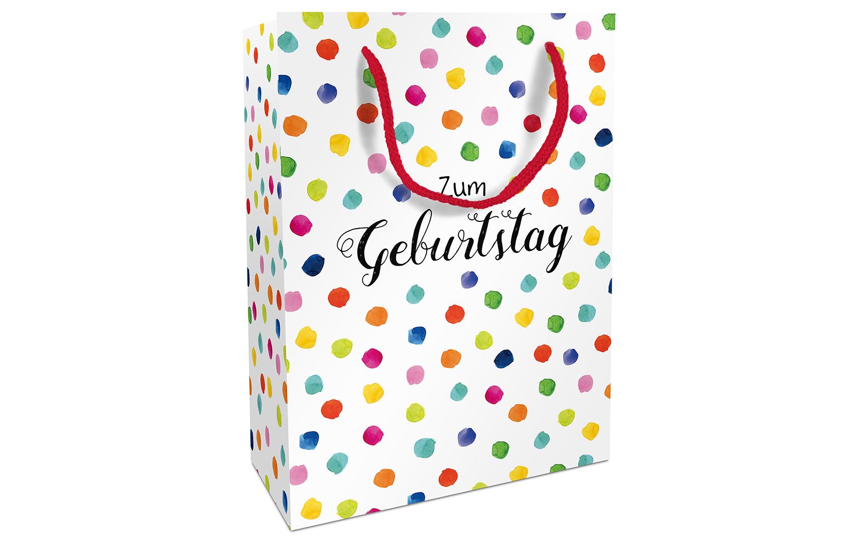 Geschenktasche Happy Dots 26 x 36 x 13 cm, DiverseGeschenktüte