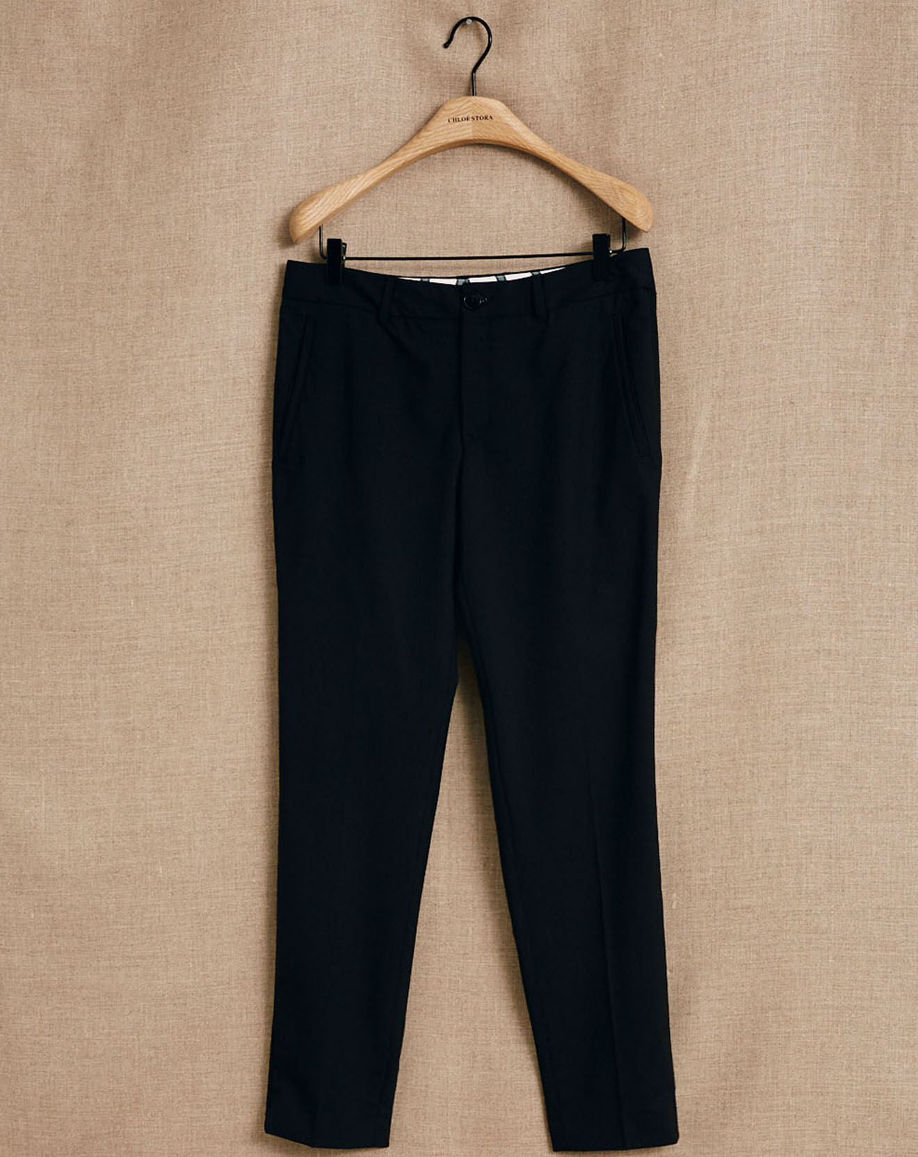 Chloé Stora Pantalon en Laine mélangée Poter noir