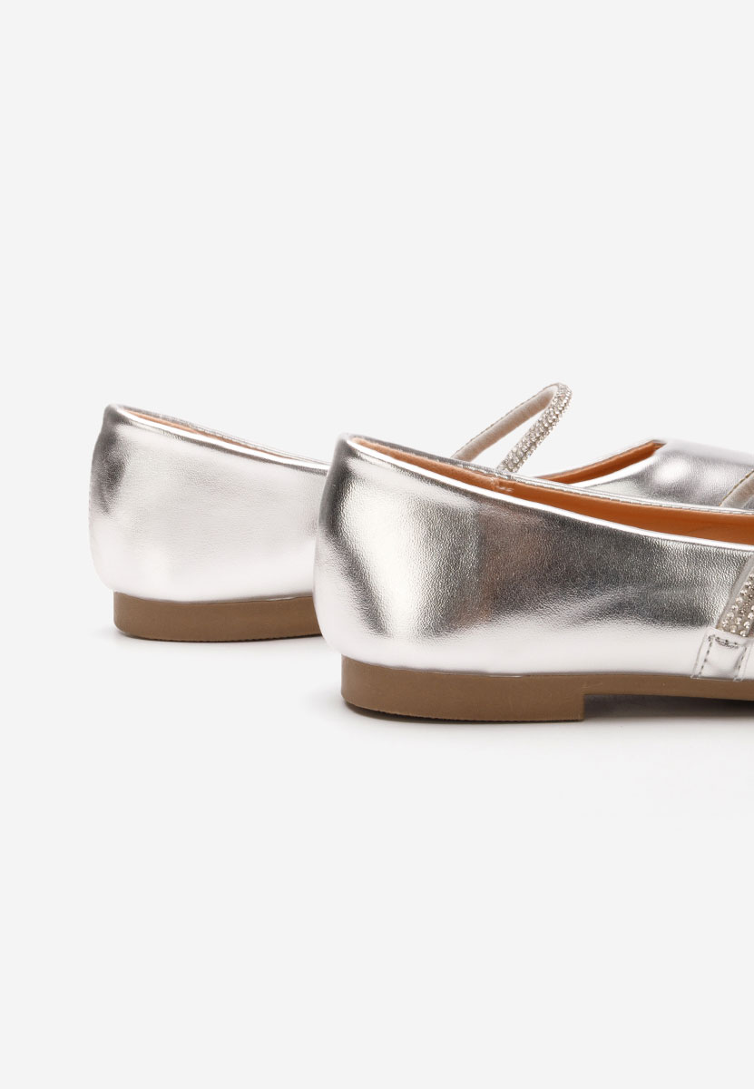 Ballerines élégantes argent Aglaia