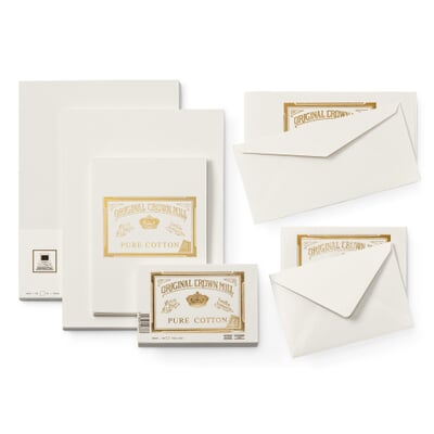 Briefkarte, Crown Mill Cotton