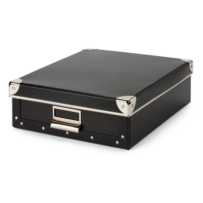 Dokumentenbox A4, Schwarz