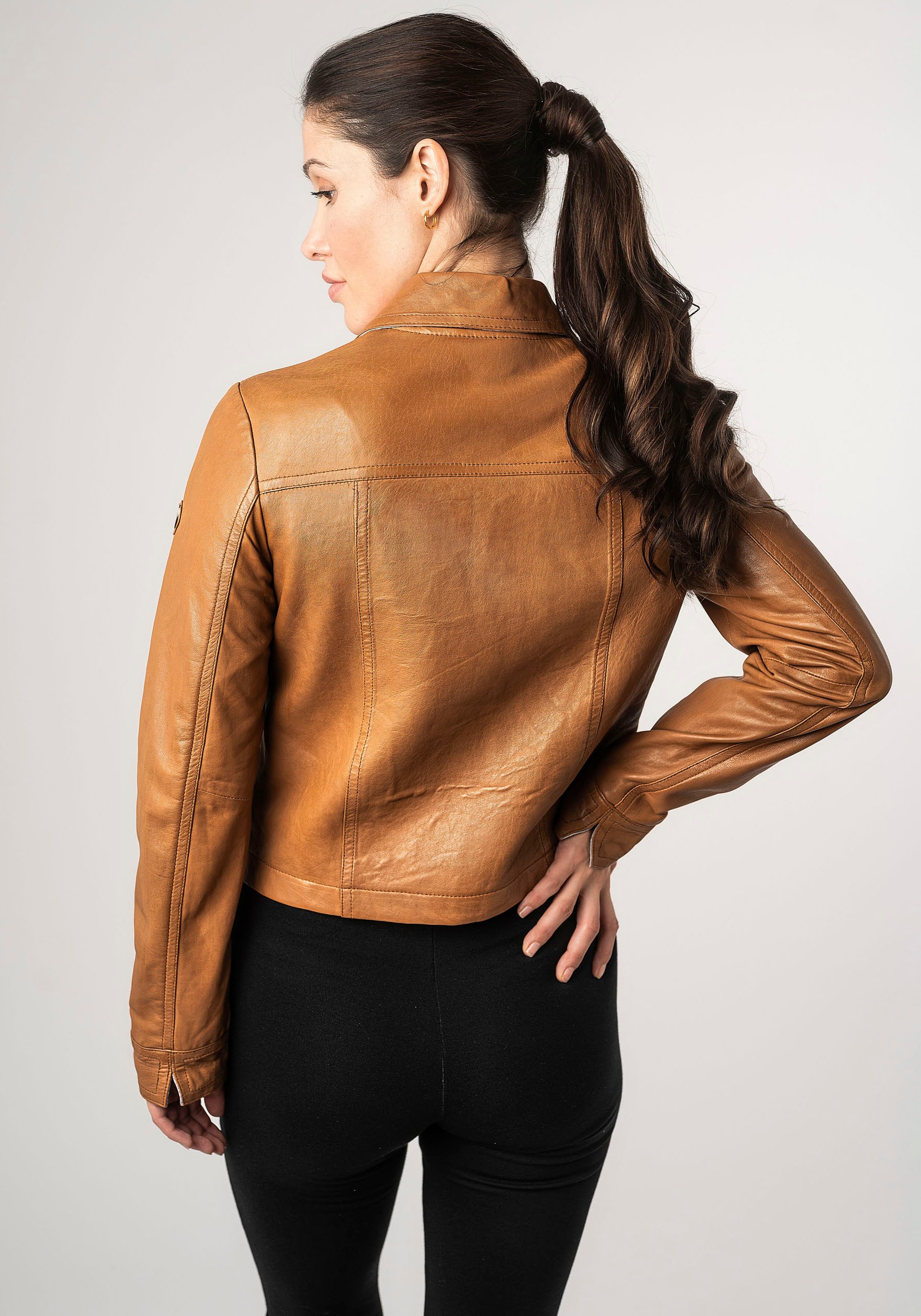 Mauritius Lederjacke »MWLefei« mit Brusttaschen