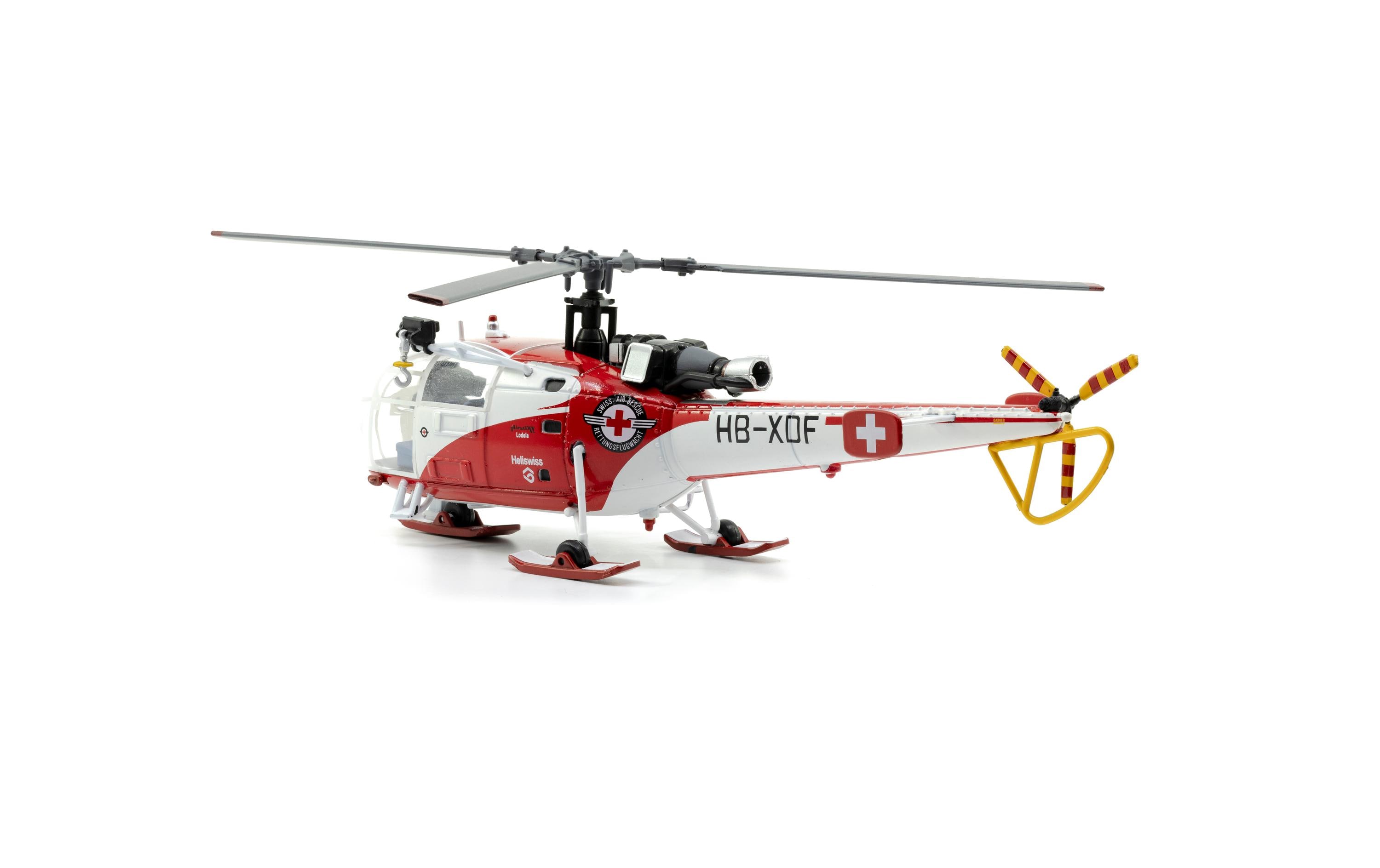 Alouette III Rega HB-XDF 1:72Detailgetreuer Helikopter aus Metall