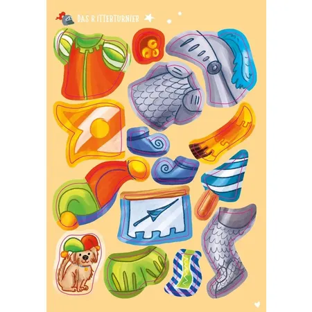 Tessloff Mein kleines Sticker-Anziehbuch. Auf der Ritterburg