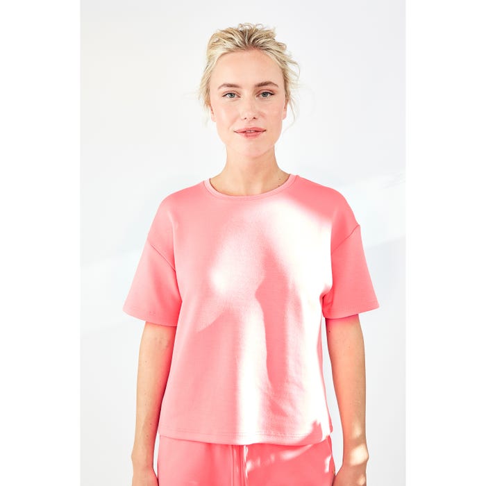 inSua-Loungewear sweat T-shirt effen - Insua