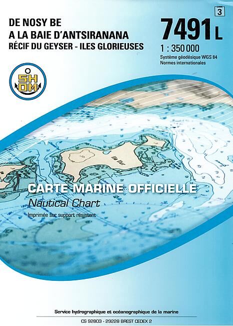 EPSHOM - 7491L DE NOSY BE A LA BAIE D ANTSIRANANA