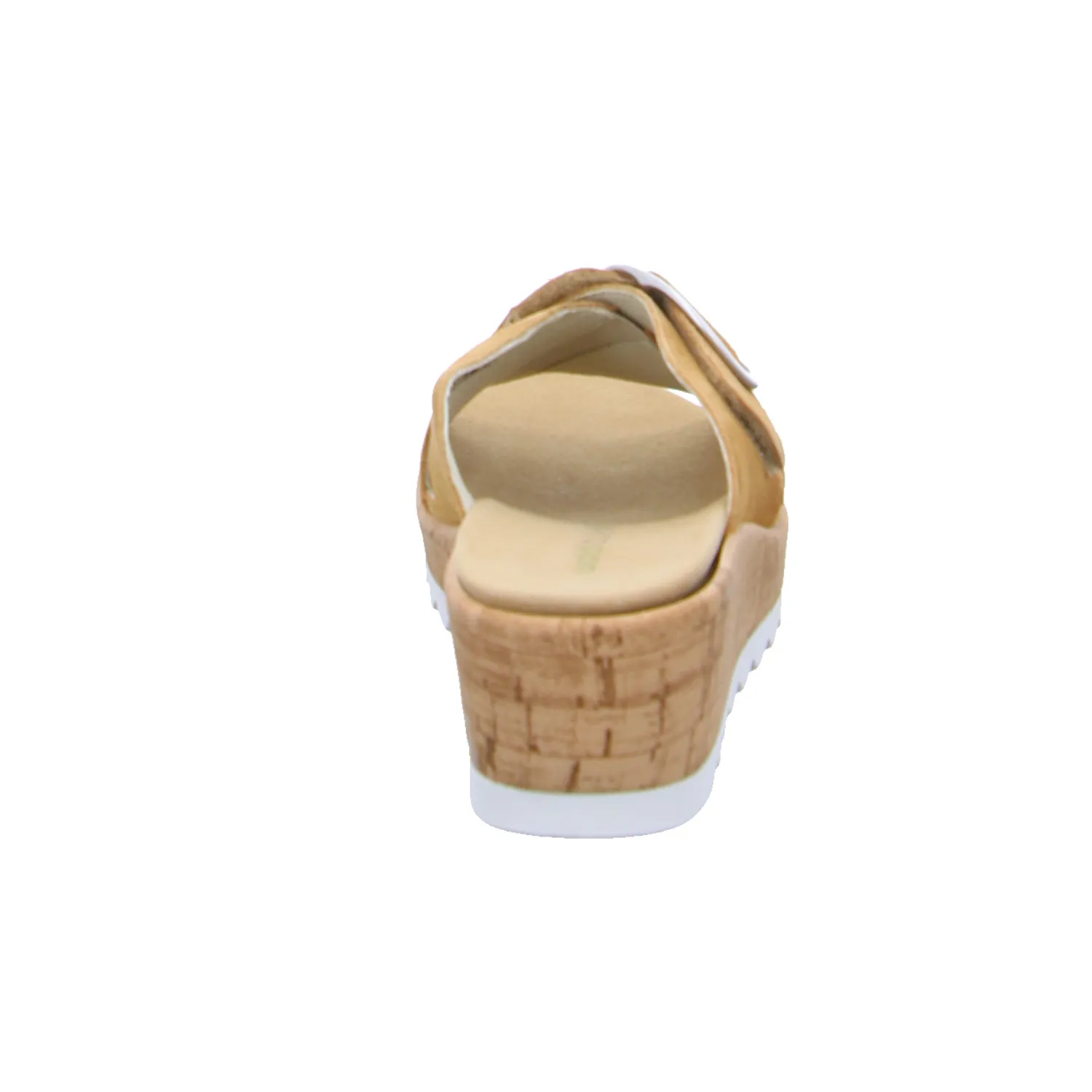 WALDLÄUFER Comfort-Pantolette Cognac Leder  mit Wechselfussbett