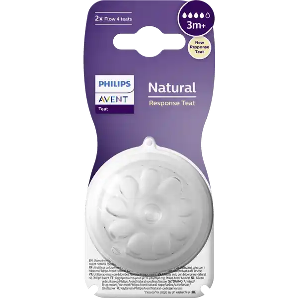 Natural Response Sauger 3M+, Saugergröße 4, 2er-Pack
