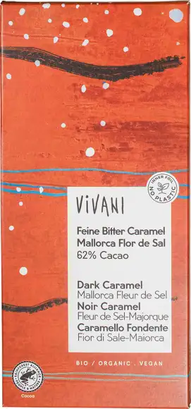 Pure chocolade 62% karamel Mallorca fleur de sel