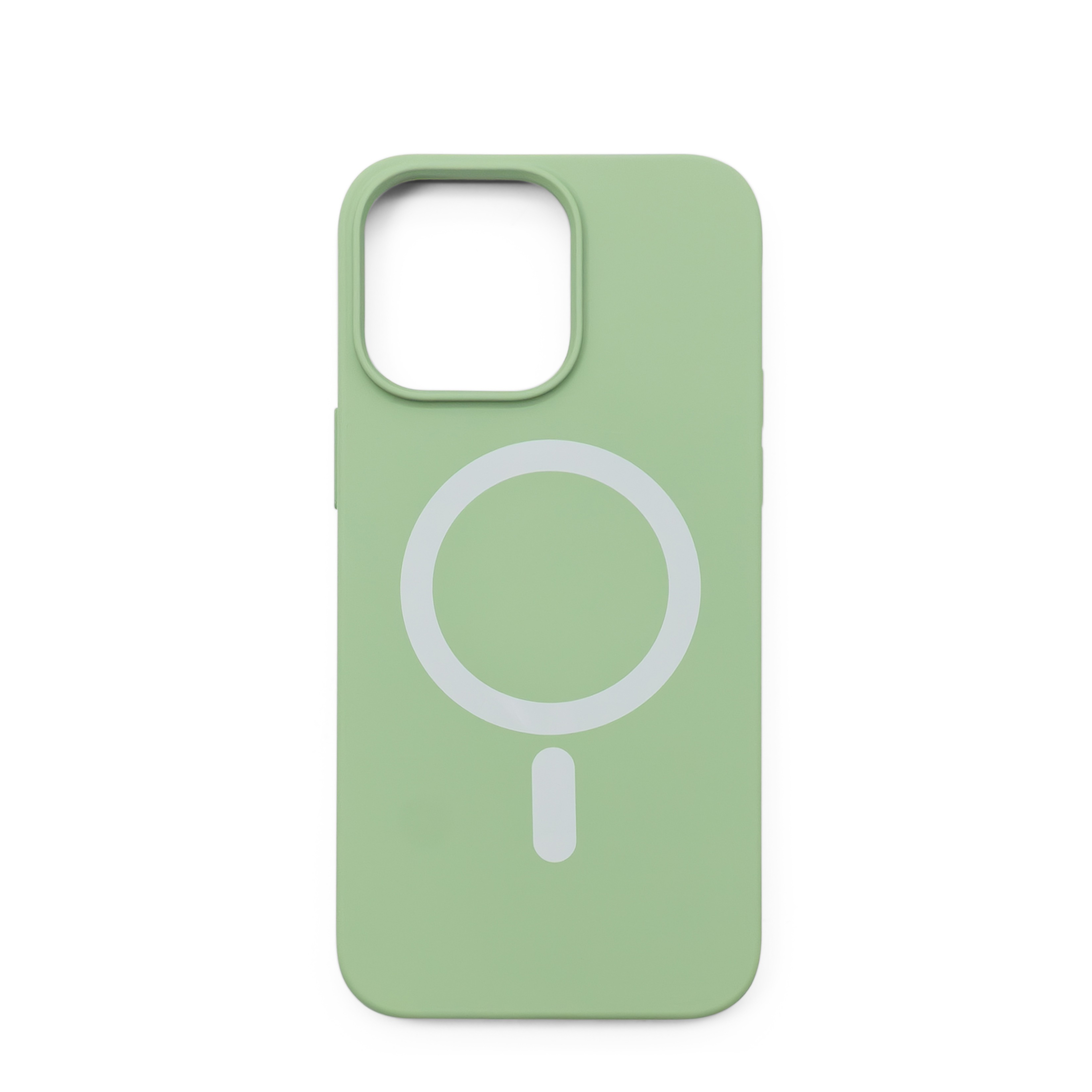 iPhone 14 Pro Max MagSafe Silikon Case Hülle - Hellgrün